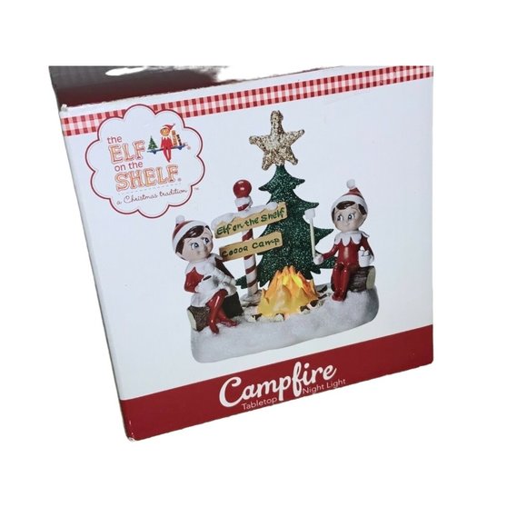 Elf on the Shelf Lighted Christmas Campfire Tabletop  small Light 4.25" H - Picture 6 of 11